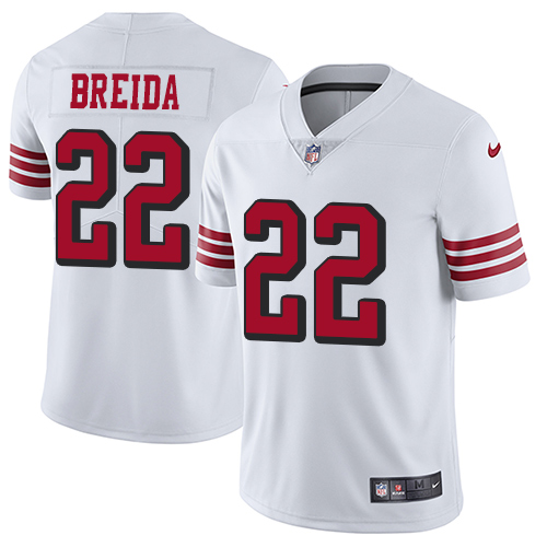 San Francisco 49ers Limited White Men Matt Breida NFL Jersey #22 Rush Vapor Untouchable